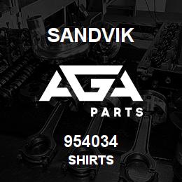954034 Sandvik SHIRTS | AGA Parts