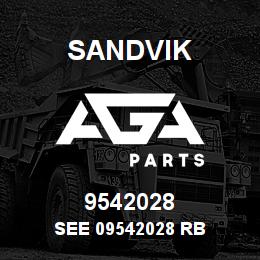9542028 Sandvik SEE 09542028 RB | AGA Parts
