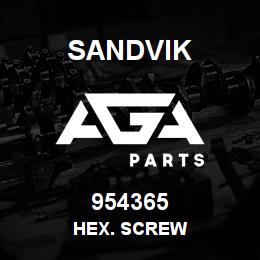 954365 Sandvik HEX. SCREW | AGA Parts