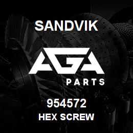 954572 Sandvik HEX SCREW | AGA Parts