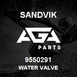 9550291 Sandvik WATER VALVE | AGA Parts