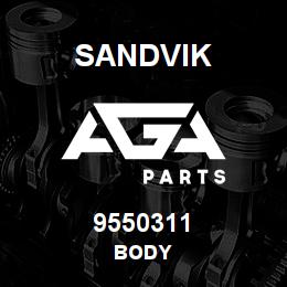 9550311 Sandvik BODY | AGA Parts