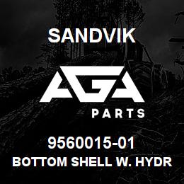 9560015-01 Sandvik BOTTOM SHELL W. HYDROSET, P-HOUSI OP | AGA Parts
