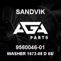 9560046-01 Sandvik WASHER 1672-08 D 68/35,5X7 OP | AGA Parts