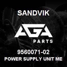 9560071-02 Sandvik POWER SUPPLY UNIT MELSEC | AGA Parts