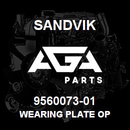 9560073-01 Sandvik WEARING PLATE OP | AGA Parts
