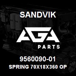 9560090-01 Sandvik SPRING 70X18X360 OP | AGA Parts