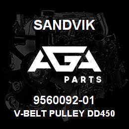 9560092-01 Sandvik V-BELT PULLEY DD450 6XSPC | AGA Parts