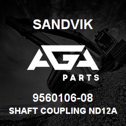 9560106-08 Sandvik SHAFT COUPLING ND12A-100 C.ONICAL-2 | AGA Parts