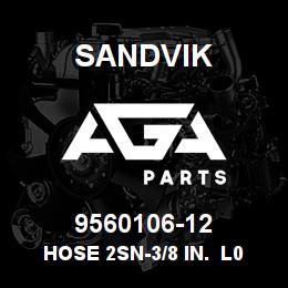 9560106-12 Sandvik HOSE 2SN-3/8 IN. L0,390 | AGA Parts