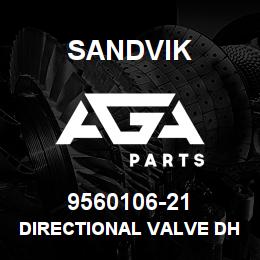 9560106-21 Sandvik DIRECTIONAL VALVE DHI-0717-X24DC | AGA Parts