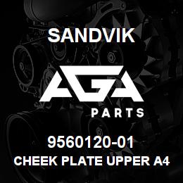 9560120-01 Sandvik CHEEK PLATE UPPER A405 | AGA Parts