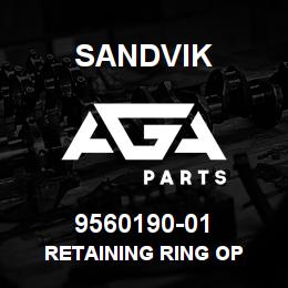 9560190-01 Sandvik RETAINING RING OP | AGA Parts