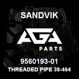 9560193-01 Sandvik THREADED PIPE 38-46418 | AGA Parts