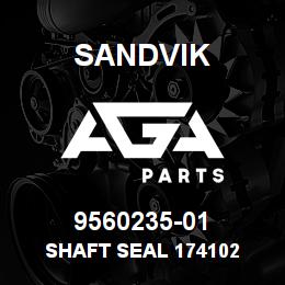 9560235-01 Sandvik SHAFT SEAL 174102 | AGA Parts