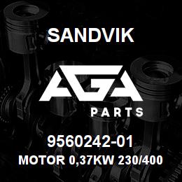 9560242-01 Sandvik MOTOR 0,37KW 230/400 V. 50HZ 901079 OP | AGA Parts