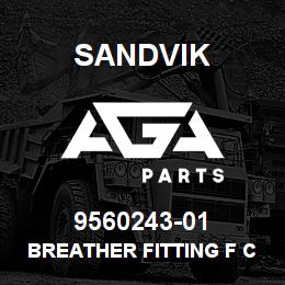 9560243-01 Sandvik BREATHER FITTING F CYL. 908.0408-0RB | AGA Parts