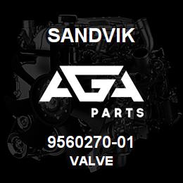 9560270-01 Sandvik VALVE | AGA Parts