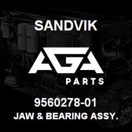9560278-01 Sandvik JAW & BEARING ASSY. FOR JM1211 (OLD) | AGA Parts