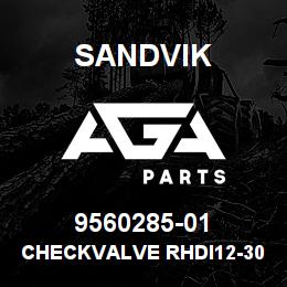 9560285-01 Sandvik CHECKVALVE RHDI12-30 | AGA Parts