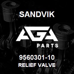 9560301-10 Sandvik RELIEF VALVE | AGA Parts