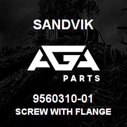 9560310-01 Sandvik SCREW WITH FLANGE | AGA Parts