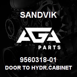 9560318-01 Sandvik DOOR TO HYDR.CABINET 488.1808-901 OP | AGA Parts