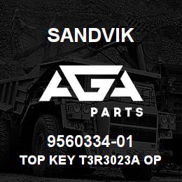 9560334-01 Sandvik TOP KEY T3R3023A OP | AGA Parts