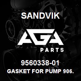 9560338-01 Sandvik GASKET FOR PUMP 906.0404 | AGA Parts