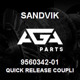 9560342-01 Sandvik QUICK RELEASE COUPLING FEMALE 3/8 IN. | AGA Parts