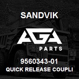 9560343-01 Sandvik QUICK RELEASE COUPLING FEMALE 1/2 IN. | AGA Parts