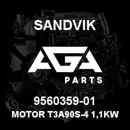 9560359-01 Sandvik MOTOR T3A90S-4 1,1KW 500 V. B5 | AGA Parts
