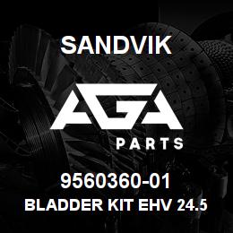 9560360-01 Sandvik BLADDER KIT EHV 24.5-330 DIA 50 MM. | AGA Parts