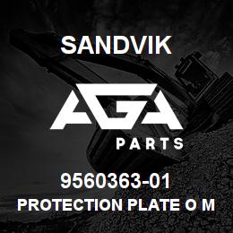 9560363-01 Sandvik PROTECTION PLATE O MOTOR F LAC 044 | AGA Parts