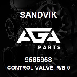 9565958 Sandvik CONTROL VALVE, R/B 09565958 RB | AGA Parts