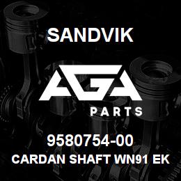 9580754-00 Sandvik CARDAN SHAFT WN91 EK-100 | AGA Parts