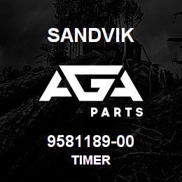 9581189-00 Sandvik TIMER | AGA Parts