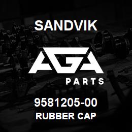 9581205-00 Sandvik RUBBER CAP | AGA Parts