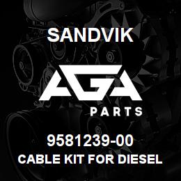 9581239-00 Sandvik CABLE KIT FOR DIESEL HEATER | AGA Parts