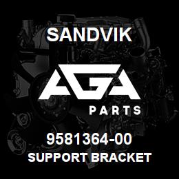 9581364-00 Sandvik SUPPORT BRACKET | AGA Parts