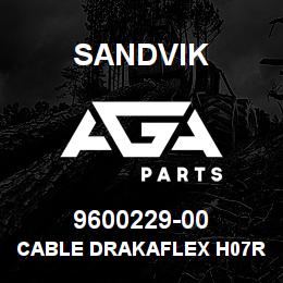 9600229-00 Sandvik CABLE DRAKAFLEX H07RN-F 5G1,5 | AGA Parts