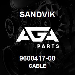 9600417-00 Sandvik CABLE | AGA Parts