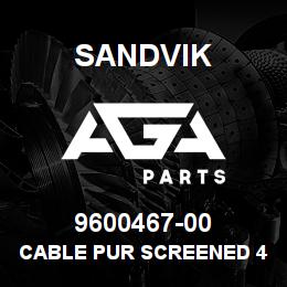 9600467-00 Sandvik CABLE PUR SCREENED 4X2,5 | AGA Parts