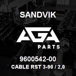 9600542-00 Sandvik CABLE RST 3-90 / 2,0 M | AGA Parts