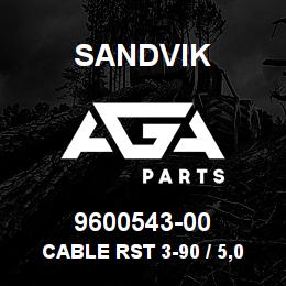 9600543-00 Sandvik CABLE RST 3-90 / 5,0 M | AGA Parts