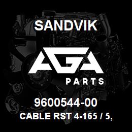 9600544-00 Sandvik CABLE RST 4-165 / 5,0 M | AGA Parts