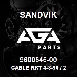 9600545-00 Sandvik CABLE RKT 4-3-90 / 2,0 M | AGA Parts
