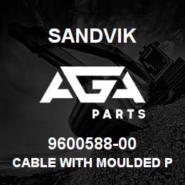 9600588-00 Sandvik CABLE WITH MOULDED PLUG 405183 | AGA Parts