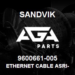 9600661-005 Sandvik ETHERNET CABLE ASRI-W20 L5M | AGA Parts