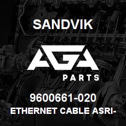 9600661-020 Sandvik ETHERNET CABLE ASRI-W20 L20M | AGA Parts